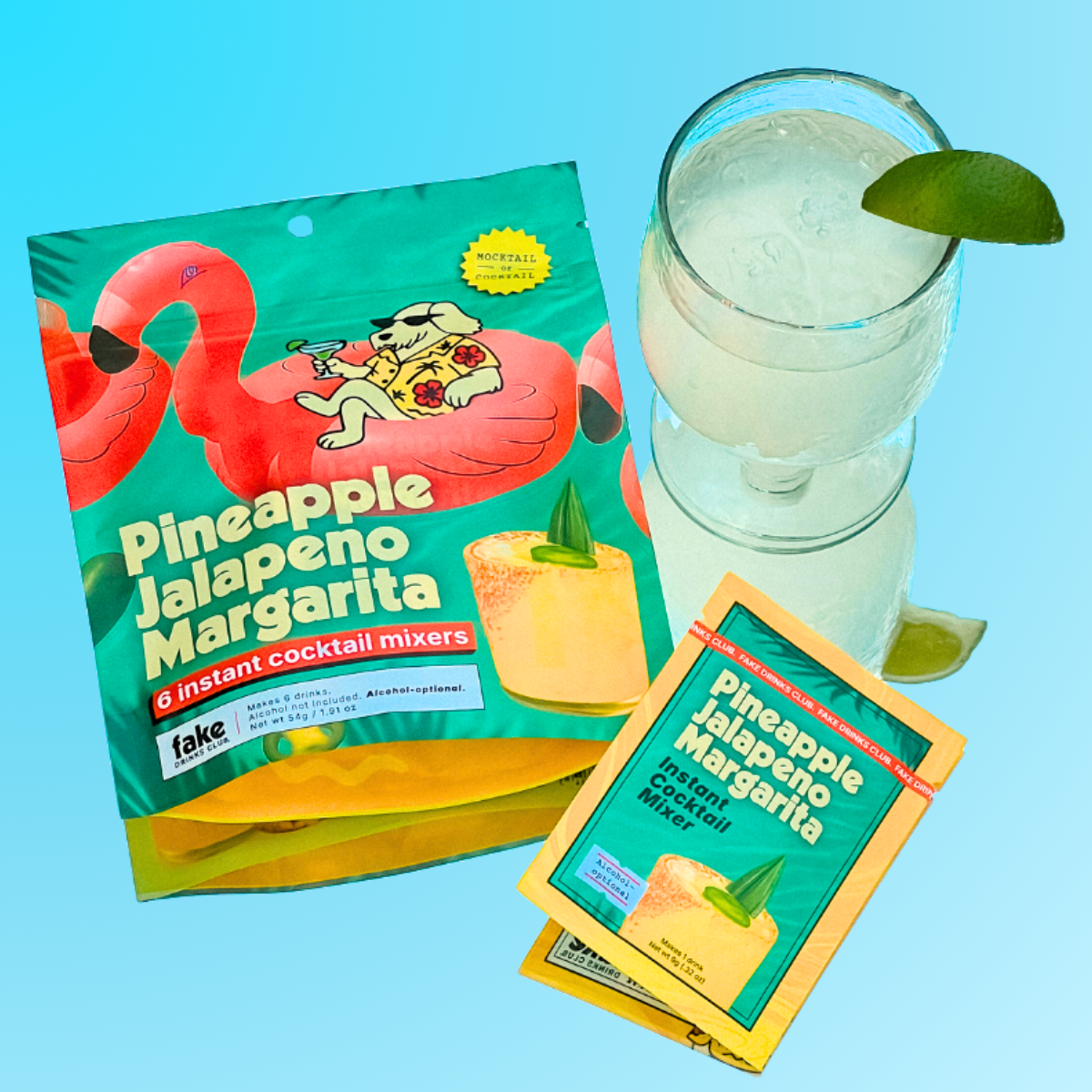 Pineapple Jalapeño Margarita NA Cocktails (6 pk) – Fake Drinks Club