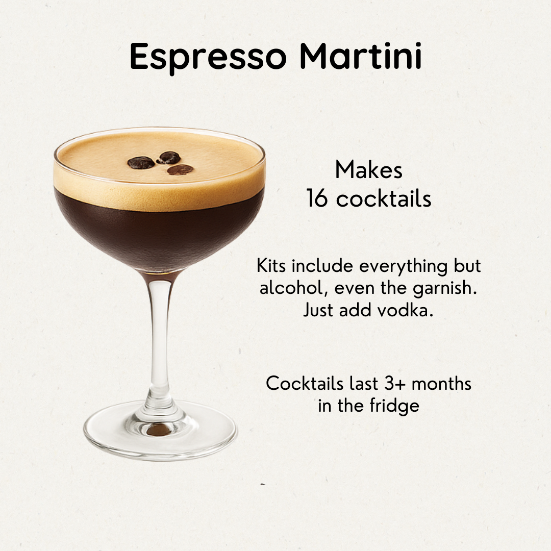 Espresso Martini – Infusion Kit (Makes 16 Cocktails)