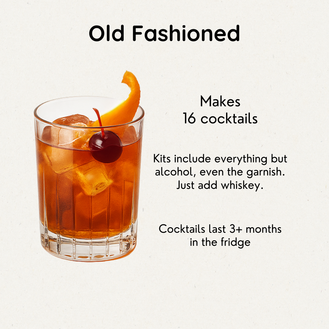 Old Fashioned – Infusion Kit (Makes 16 Cocktails)