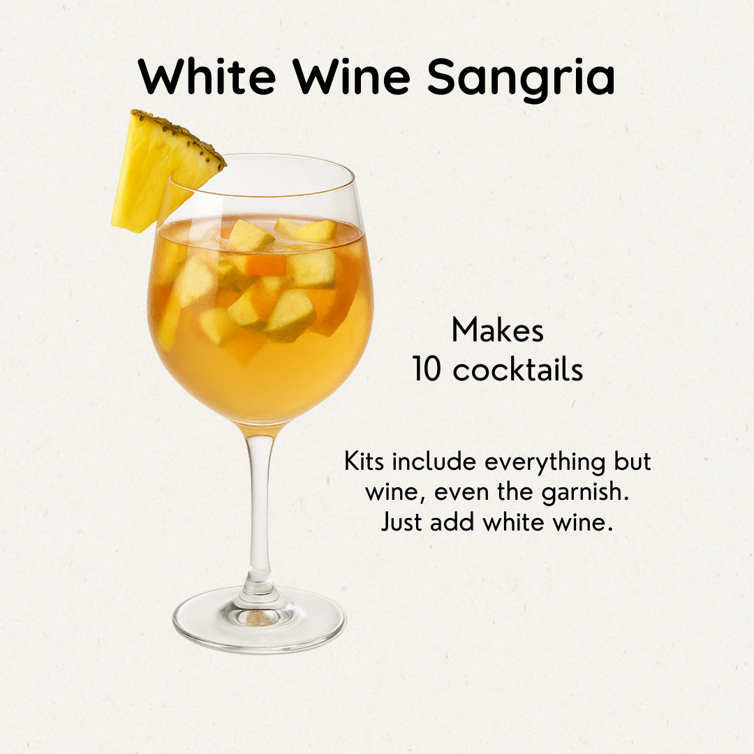 White Wine Sangria – Infusion Kit (Makes 10 Cocktails)